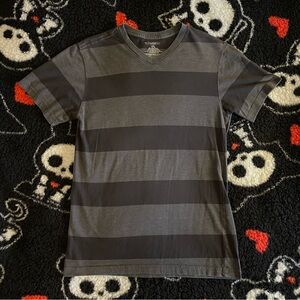 No Boundaries Black and Gray Striped T-Shirt
